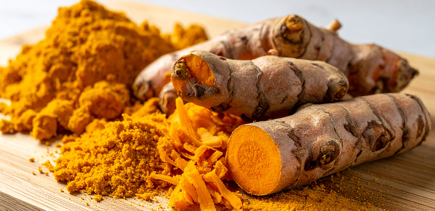 Nature’s anti-inflammatory ally: Fresh turmeric root.